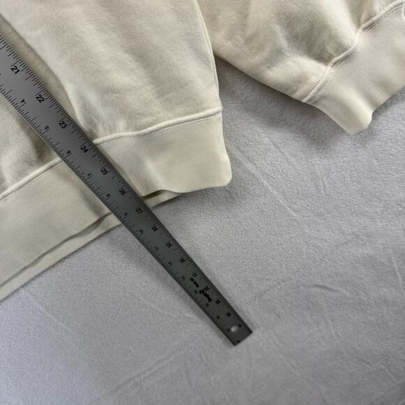 Madewell Sweatshirt Men's XS Beige Cream Crewneck Mccarren Midweight Crew NEW - Picture 3 of 11